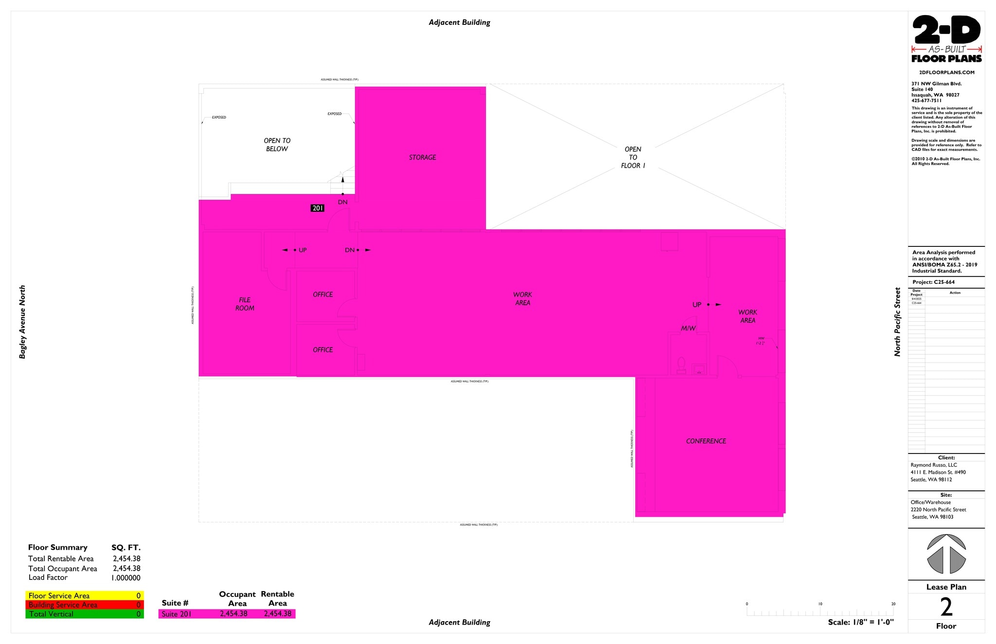 2220 N Pacific St, Seattle, WA for lease Site Plan- Image 1 of 2