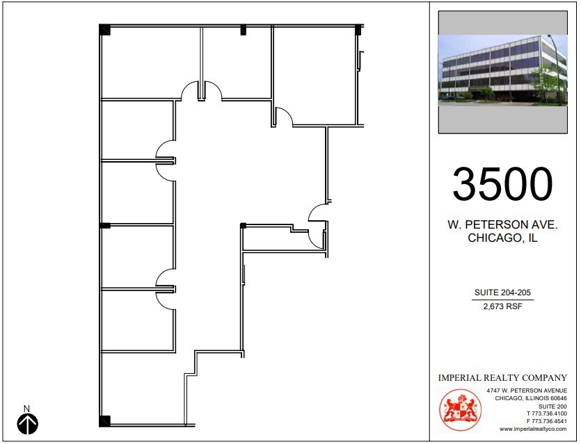 3500 W Peterson Ave, Chicago, IL for lease Floor Plan- Image 1 of 12