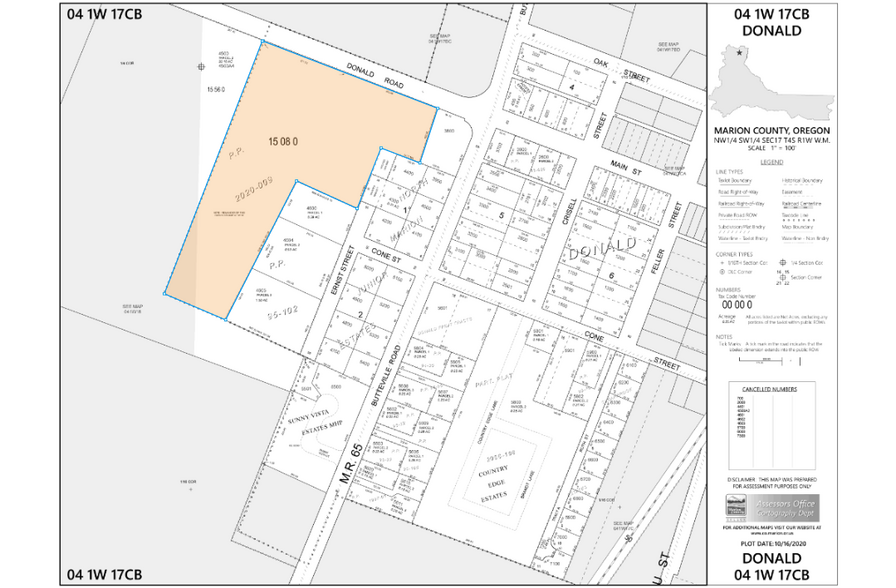 10590 Donald Rd NE, Donald, OR for sale - Plat Map - Image 2 of 16