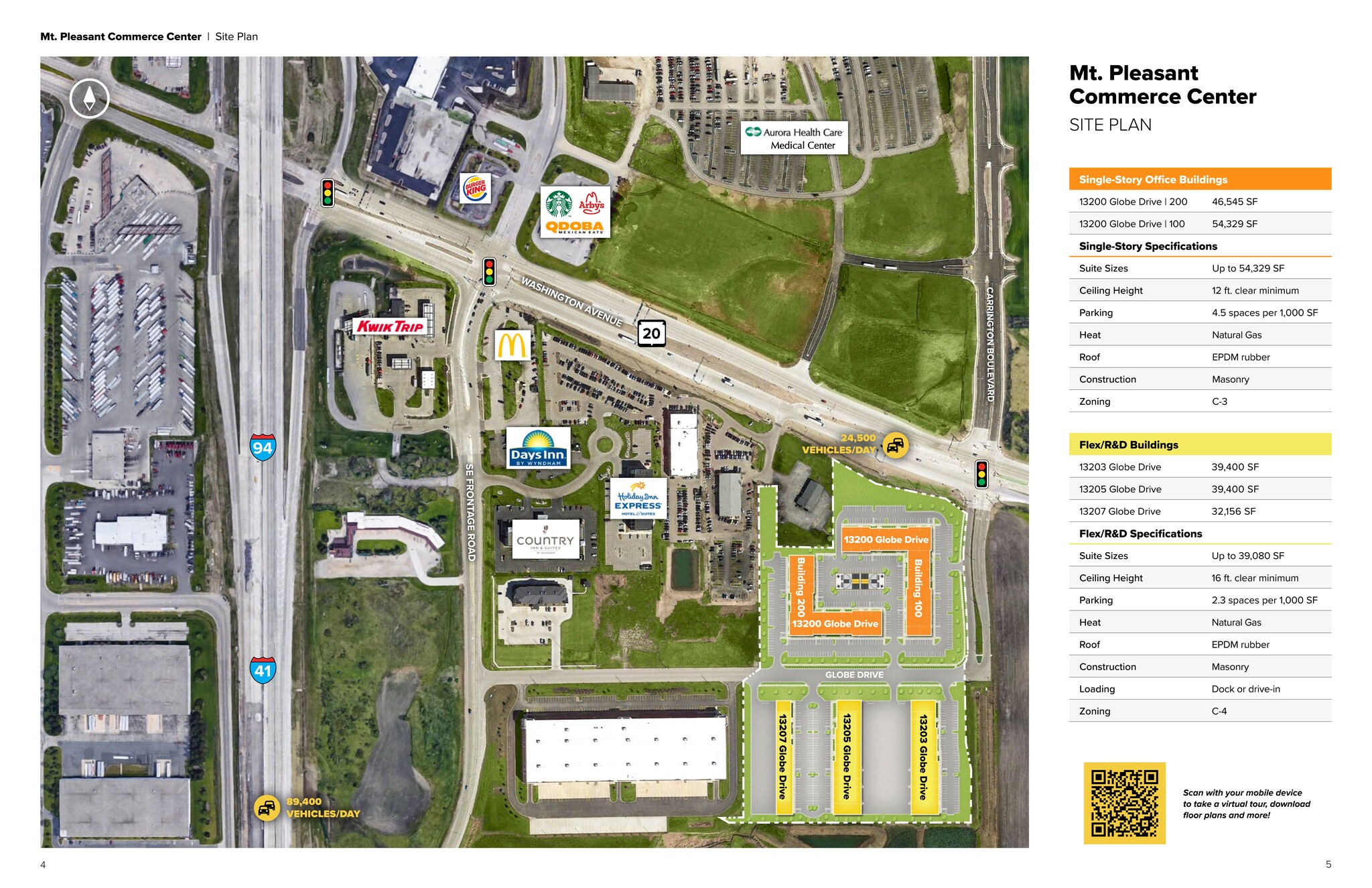 13203 Globe Dr, Mount Pleasant, WI for lease Site Plan- Image 1 of 3