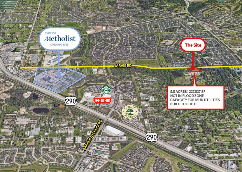 15535 JARVIS Rd, Cypress, TX for sale - Building Photo - Image 1 of 1