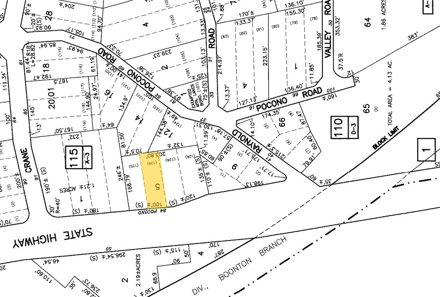 115 US Highway 46, Mountain Lakes, NJ for lease - Plat Map - Image 2 of 39