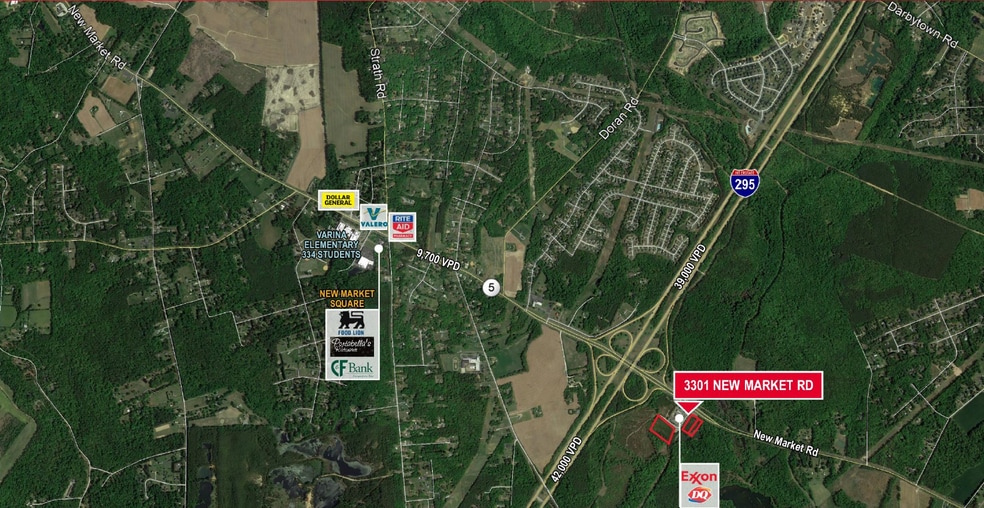 3301 New Market Rd, Henrico, VA for lease - Aerial - Image 3 of 3