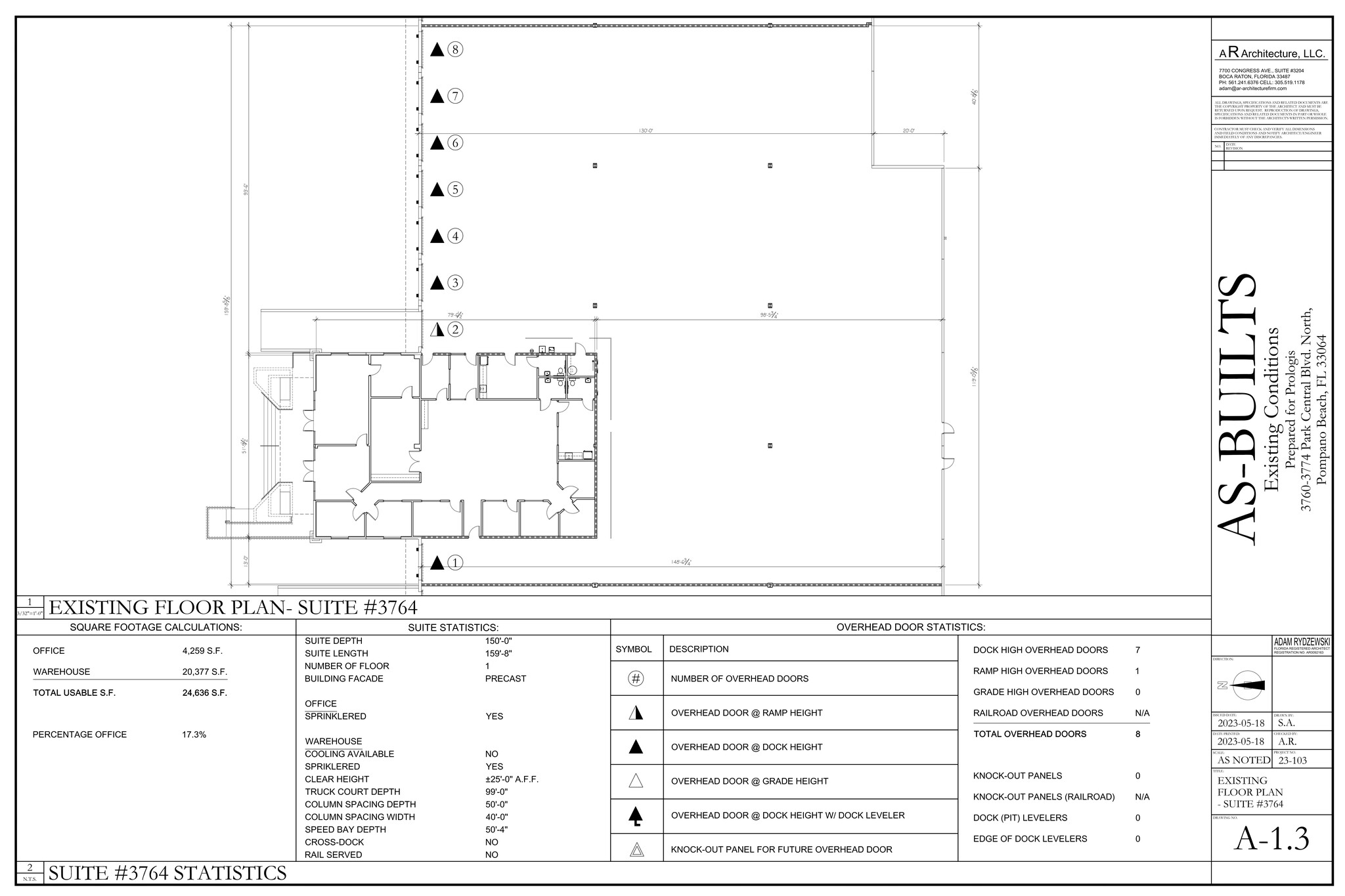 1300-1380 Park Central Blvd S, Pompano Beach, FL for lease Site Plan- Image 1 of 7