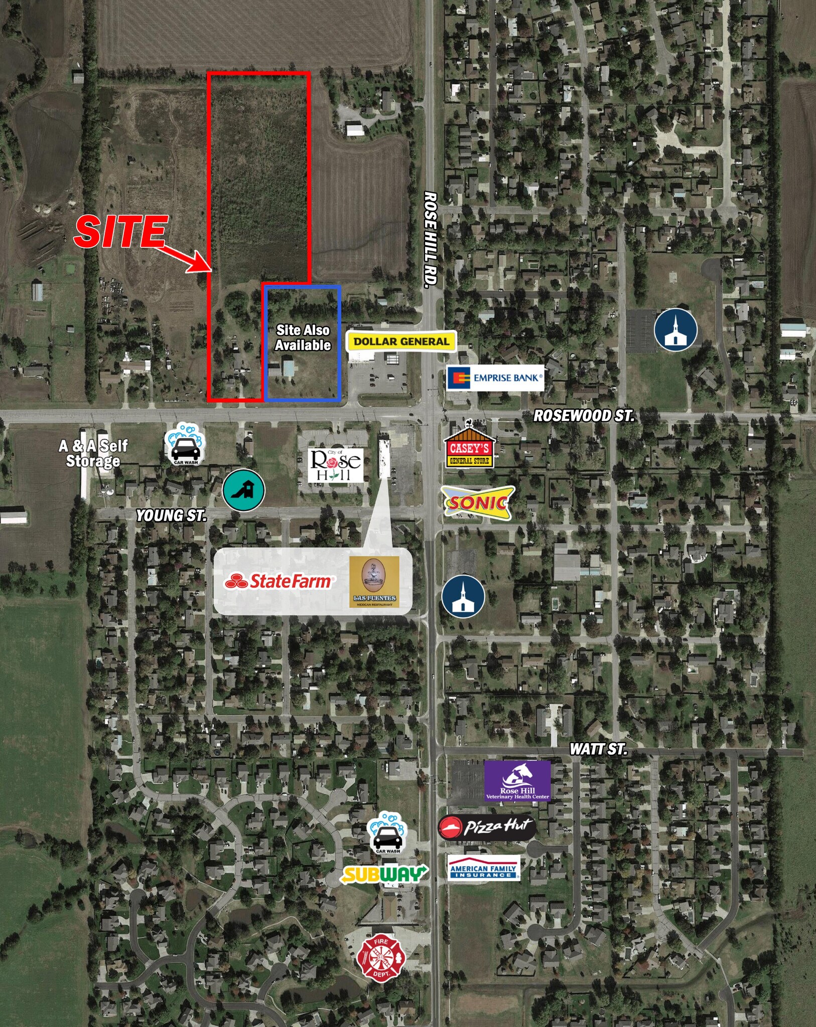 220 W Rosewood St, Rose Hill, KS 67133 Land for Sale