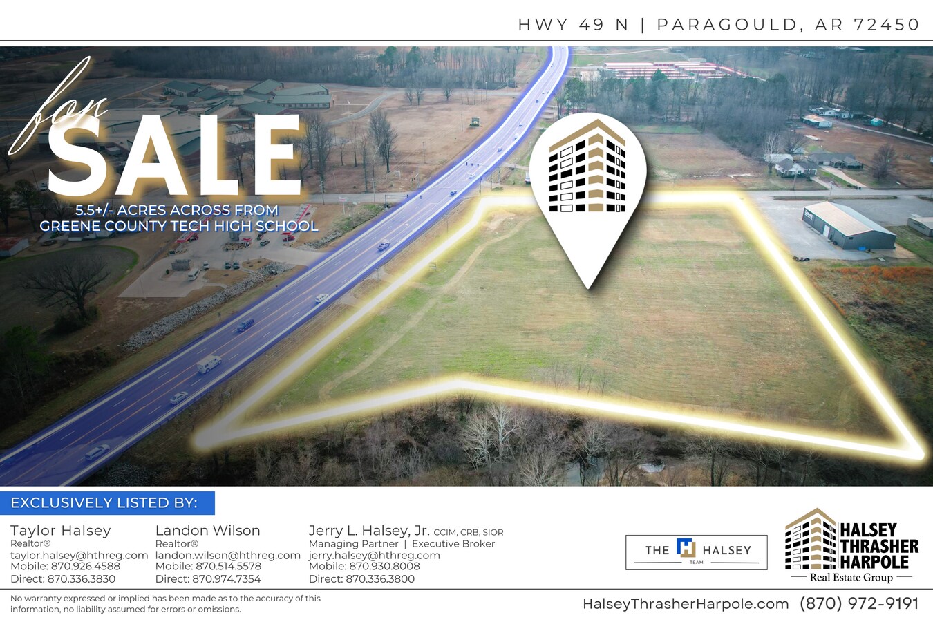 721 Greene Rd, Paragould, AR 72450 Highway 49N Frontage Commercial