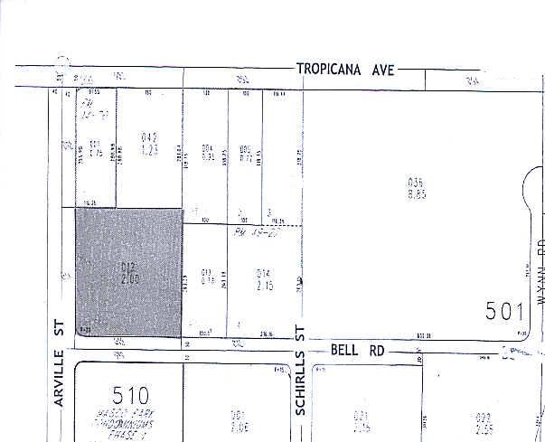 4970 Arville St, Las Vegas, NV for lease - Plat Map - Image 2 of 9