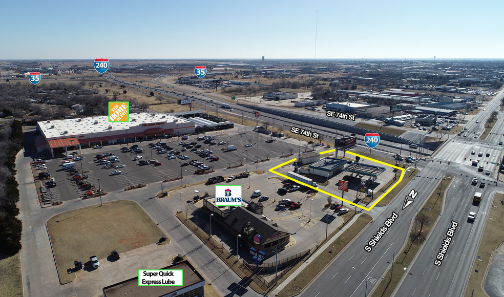 7420 S Shields Blvd, Oklahoma City, OK for sale - Aerial - Image 1 of 1