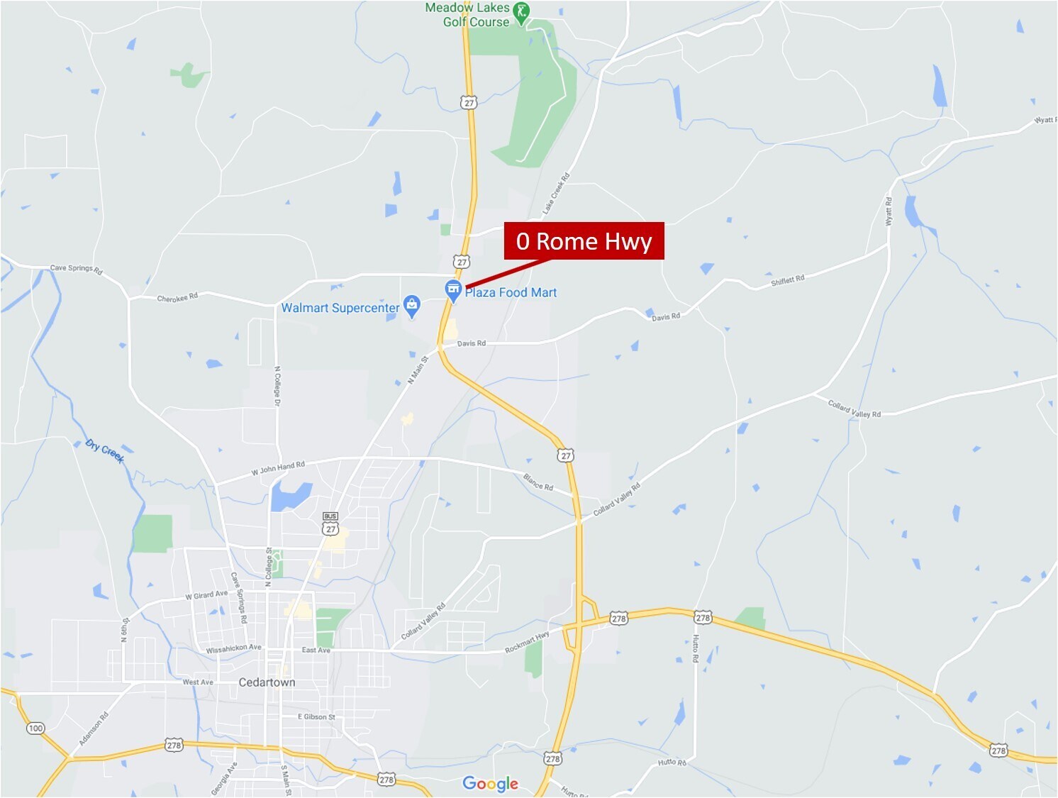 Highway 27 S, Cedartown, GA 30125 Land for Sale