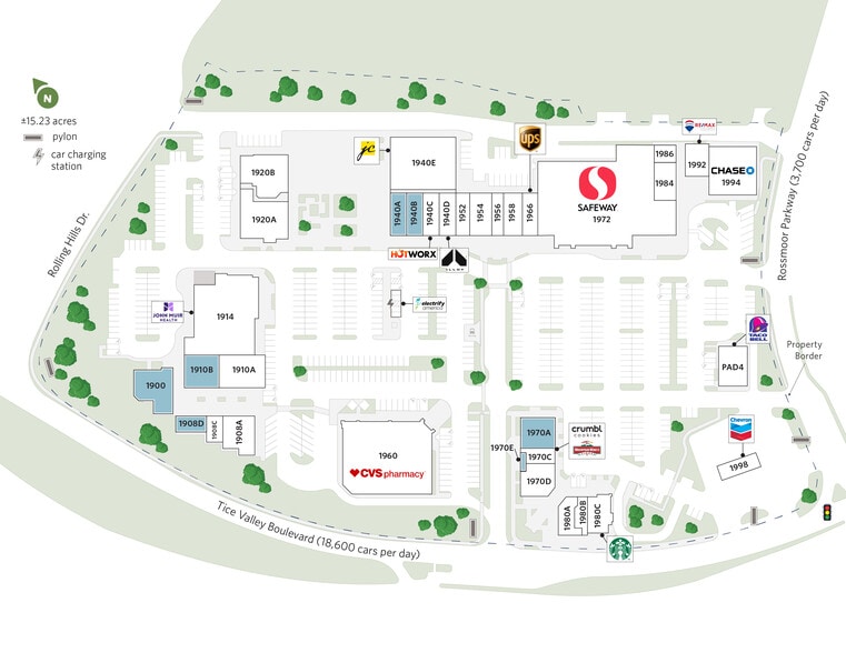 1972 Tice Valley Blvd, Walnut Creek, CA for lease - Site Plan - Image 2 of 22