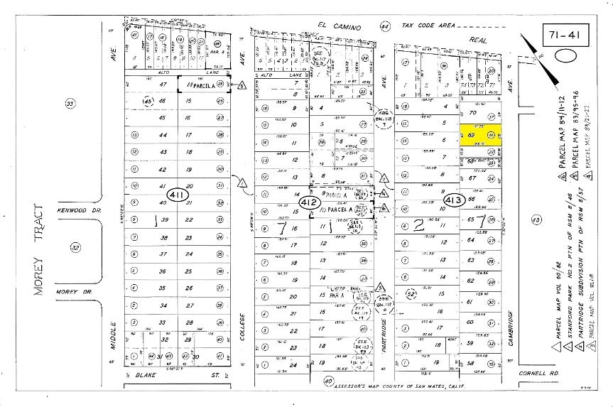 612 Cambridge Ave, Menlo Park, CA for sale - Plat Map - Image 2 of 8