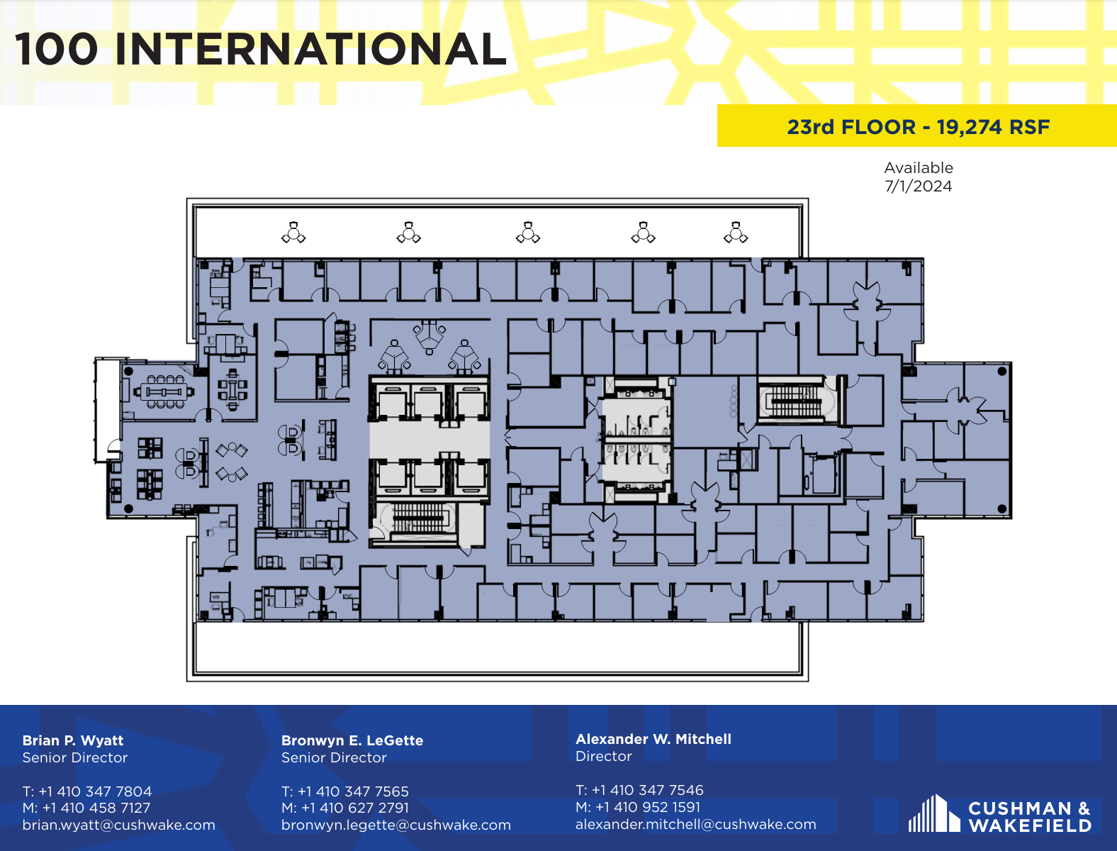 100 International Dr, Baltimore, MD for lease Floor Plan- Image 1 of 1