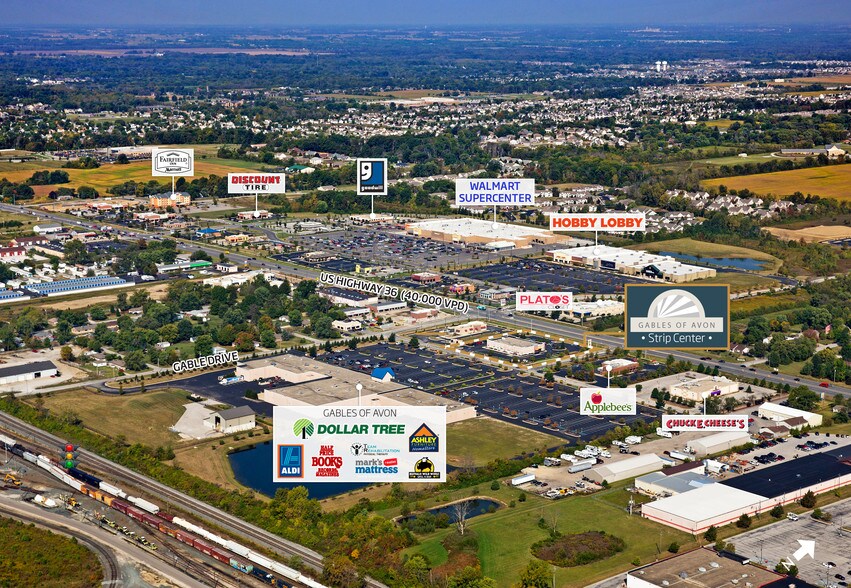 9819-9839 E Us-36, Avon, IN for sale - Aerial - Image 1 of 1