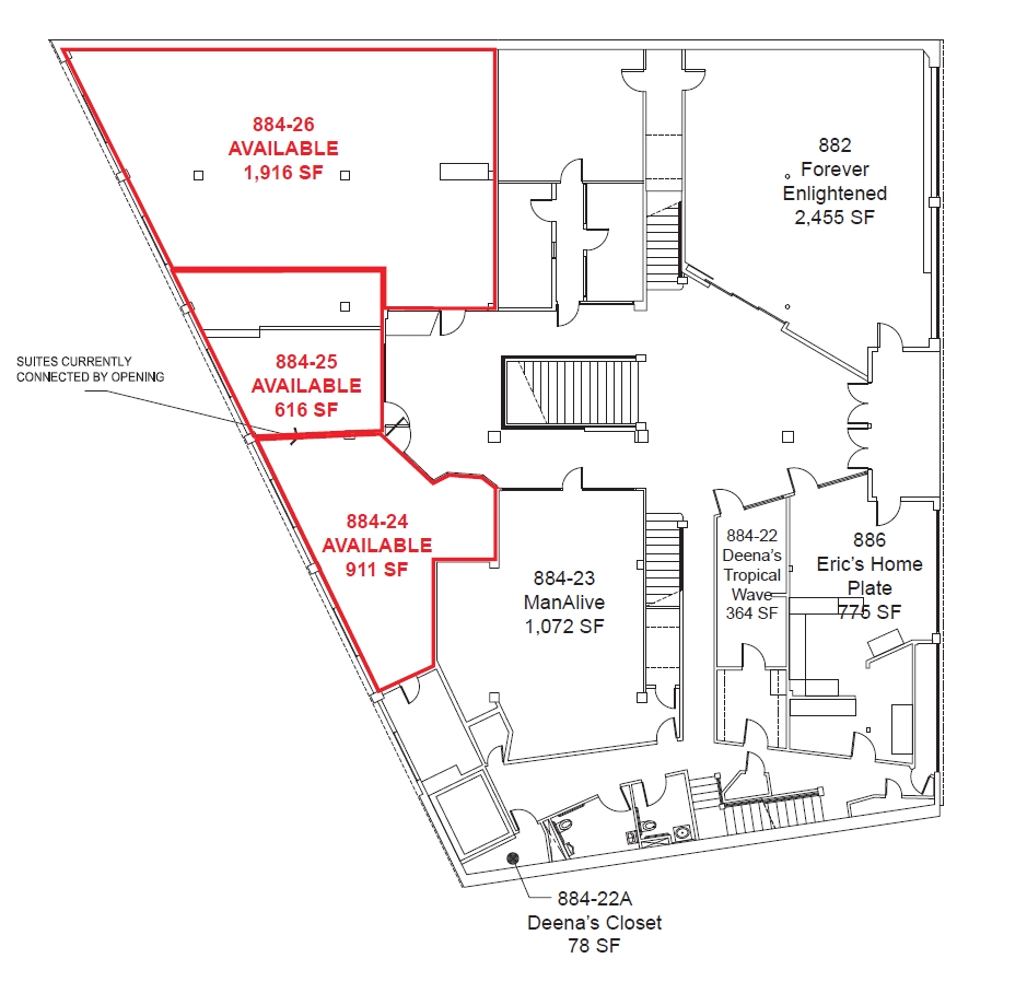 882-886 Lincoln Way, Auburn, CA for lease Floor Plan- Image 1 of 1