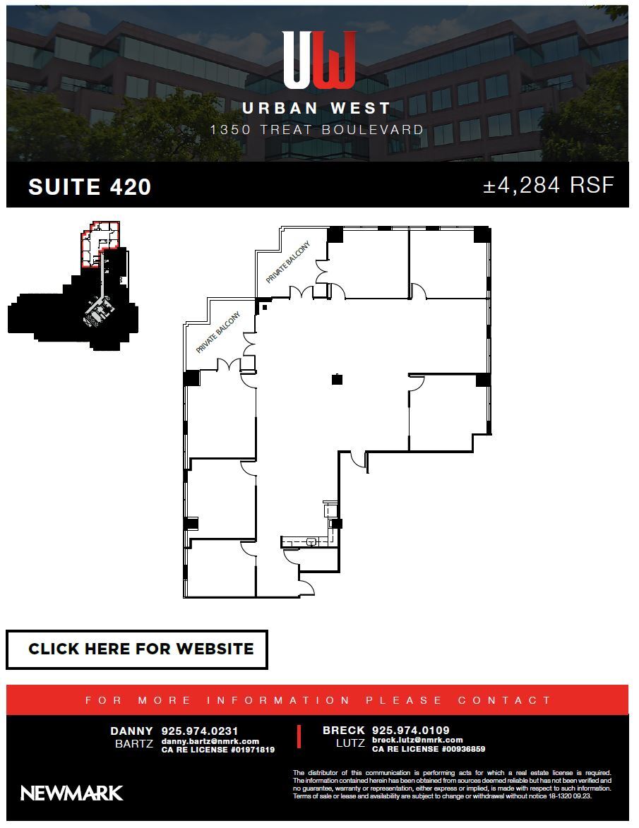 1350 Treat Blvd, Walnut Creek, CA for lease Floor Plan- Image 1 of 1