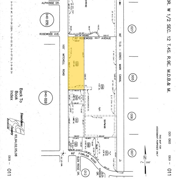 1778 Mitchell Rd, Ceres, CA for sale - Plat Map - Image 1 of 1