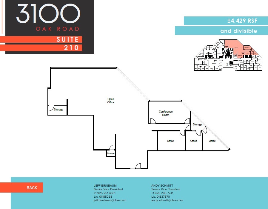 3100 Oak Rd, Walnut Creek, CA for sale Floor Plan- Image 1 of 1