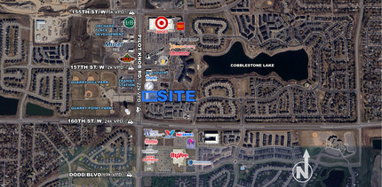 15981 Emperor Ave, Apple Valley, MN - aerial  map view