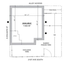 2107 Holgate st, Seattle, WA for lease Floor Plan- Image 1 of 1