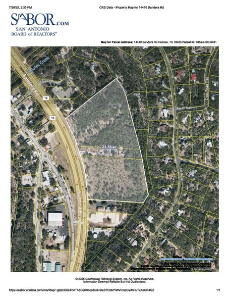 14200 & 14410 Bandera Rd, Helotes, TX for sale - Aerial - Image 1 of 4