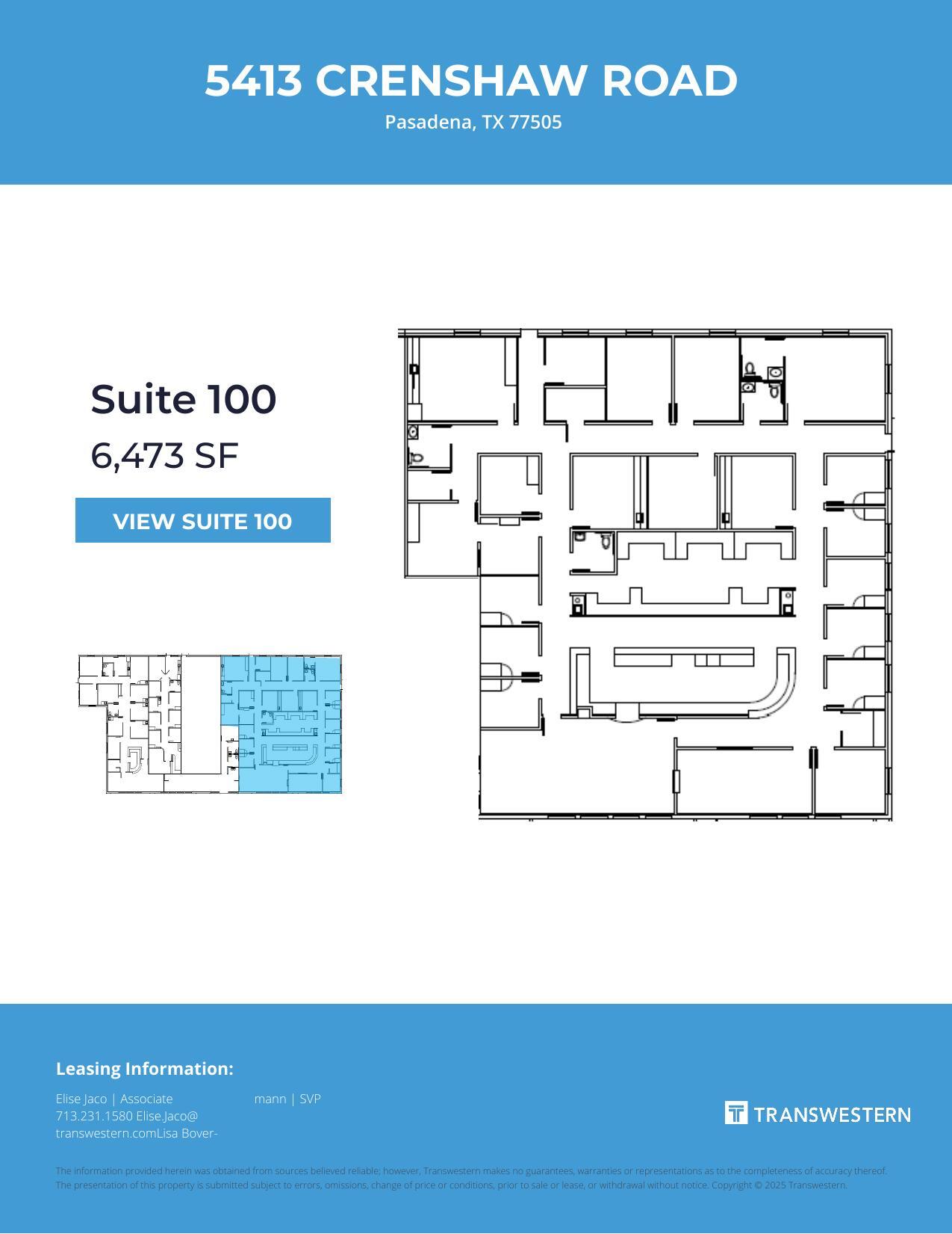 5413 Crenshaw Rd, Pasadena, TX for sale Floor Plan- Image 1 of 1