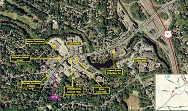 54 Washington St, Wellesley, MA - Aerial map view