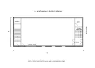 1805 W Van Buren St, Phoenix, AZ for lease Floor Plan- Image 2 of 2
