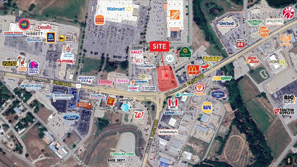 100 E Commerce St, Brownwood, TX for sale - Aerial - Image 1 of 1