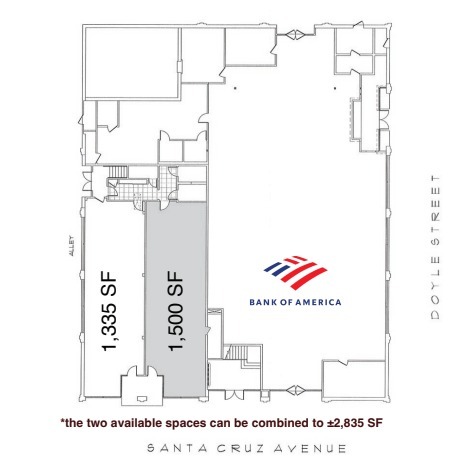 611-623 Santa Cruz Ave, Menlo Park, CA for lease Floor Plan- Image 1 of 1