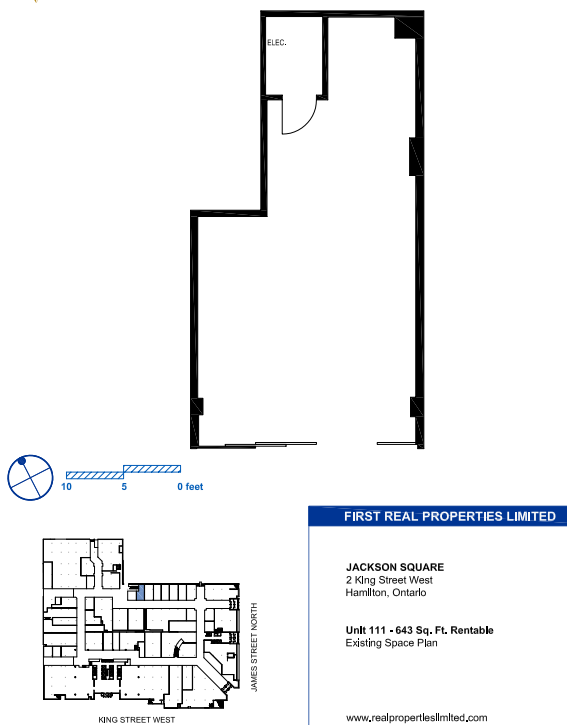 100, 110, and 120 King St W, Hamilton, ON for lease Floor Plan- Image 1 of 1