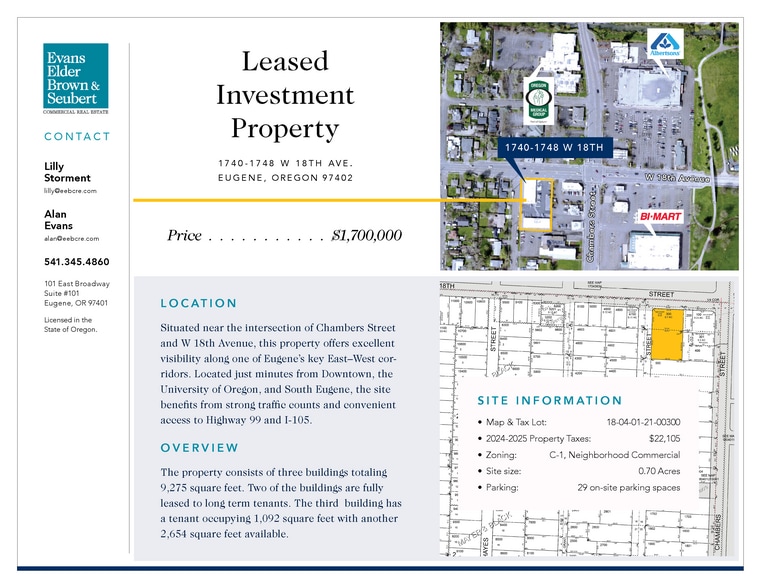 1740 W 18th Ave, Eugene, OR for sale - Building Photo - Image 3 of 9