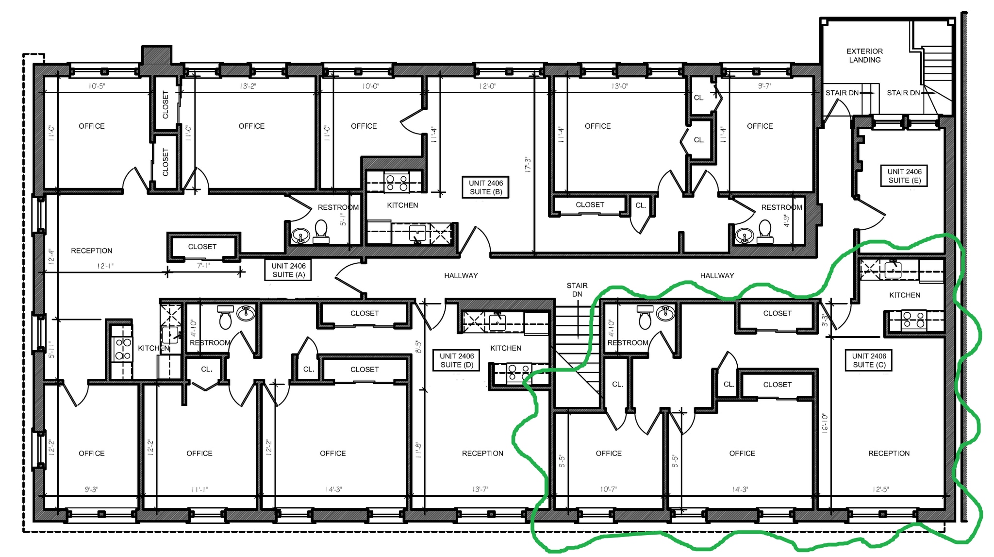 2400-2412 W 32nd Ave, Denver, CO for lease Floor Plan- Image 1 of 1