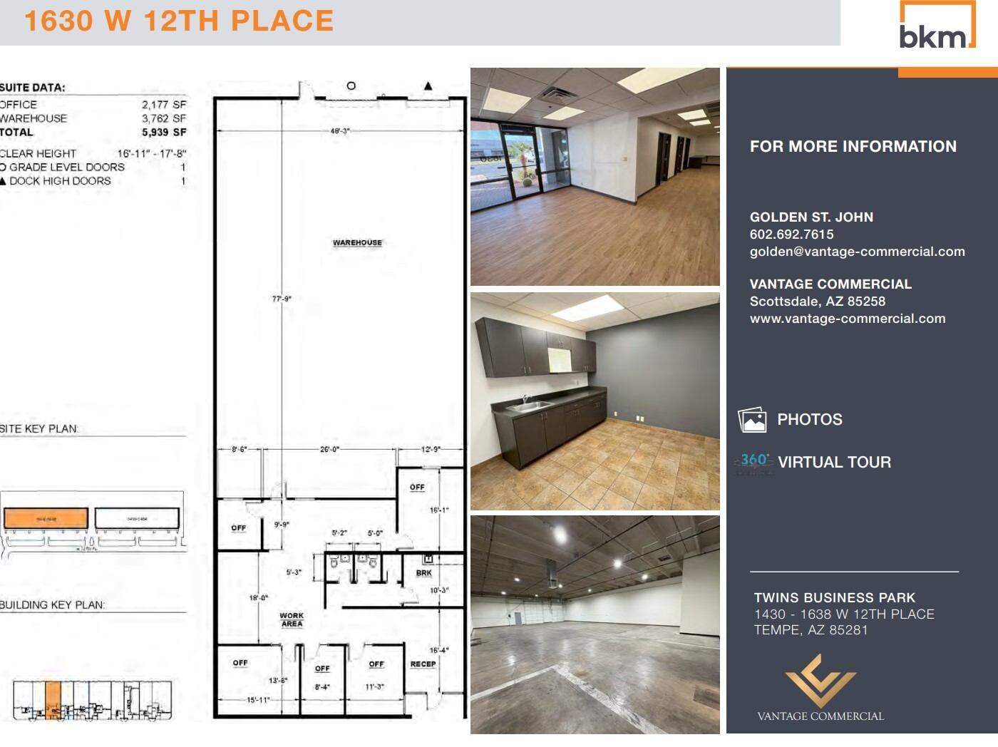 1430-1454 W 12th Pl, Tempe, AZ for lease Floor Plan- Image 1 of 15