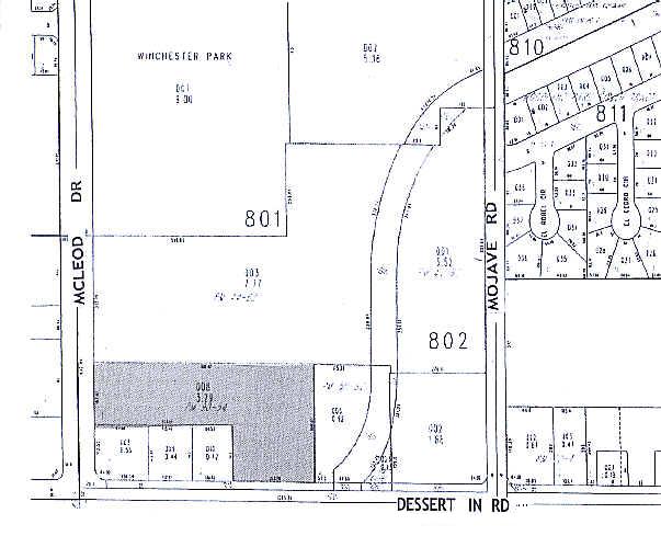 3050 E Desert Inn Rd, Las Vegas, NV for sale - Plat Map - Image 1 of 1