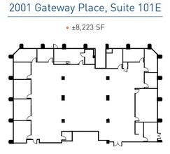 2001 Gateway Pl, San Jose, CA for lease Floor Plan- Image 1 of 1