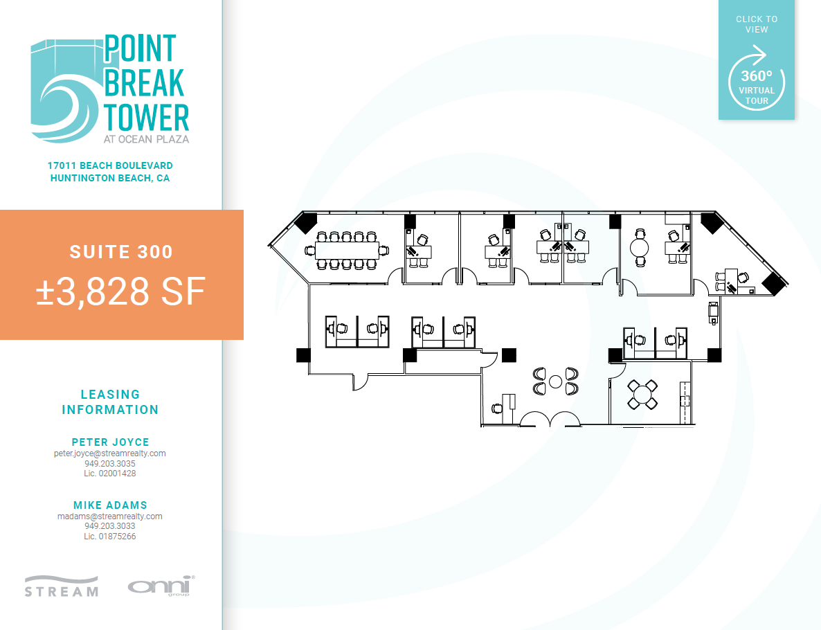 17011 Beach Blvd, Huntington Beach, CA for lease Floor Plan- Image 1 of 2