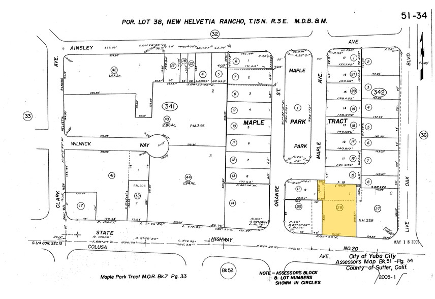 603 Colusa Ave, Yuba City, CA for sale - Plat Map - Image 2 of 2