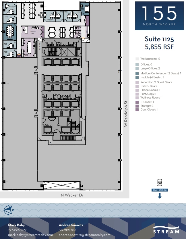155 N Wacker Dr, Chicago, IL for lease Floor Plan- Image 1 of 1