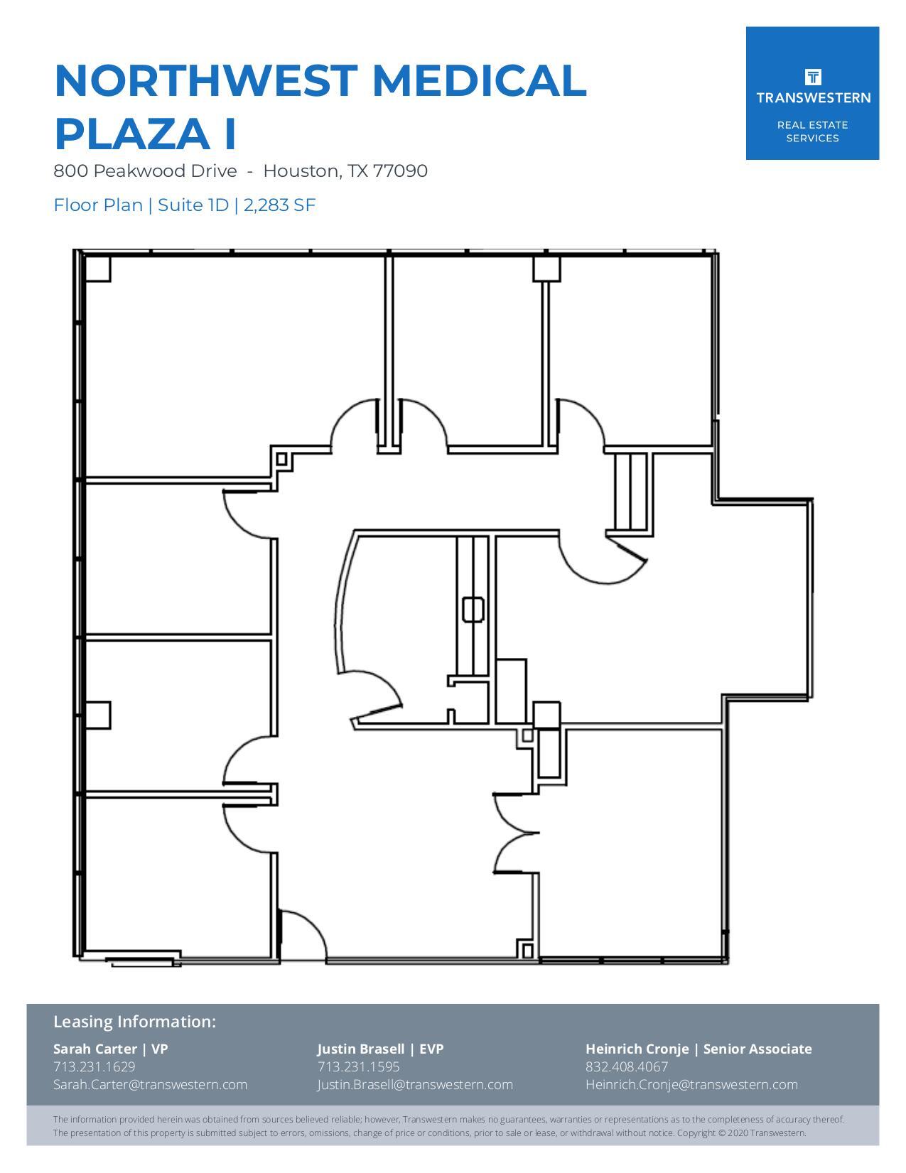 800 Peakwood Dr, Houston, TX for lease Floor Plan- Image 1 of 1