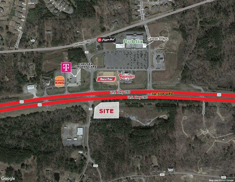 HWY 280 and County Road 39, Chelsea, AL for sale - Building Photo - Image 1 of 1