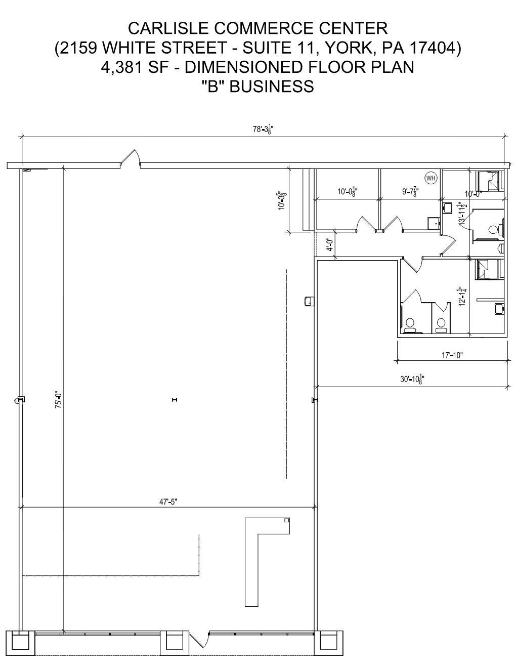 2159 White St, York, PA for lease Floor Plan- Image 1 of 4