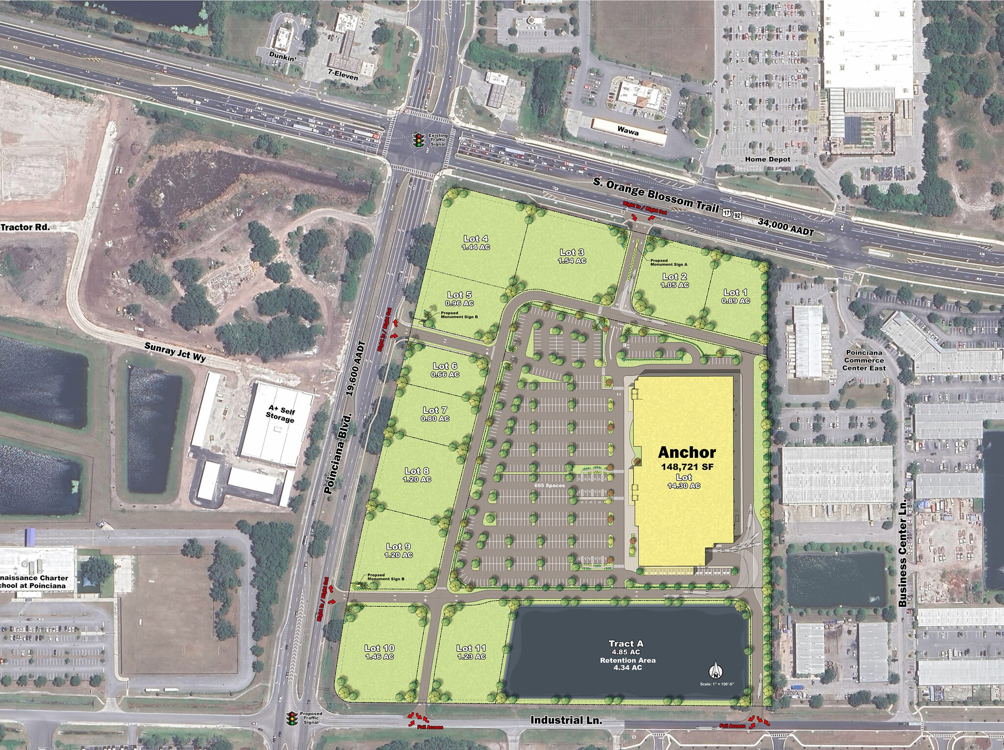 1703 S Poinciana Blvd, Kissimmee, FL for lease Site Plan- Image 1 of 3