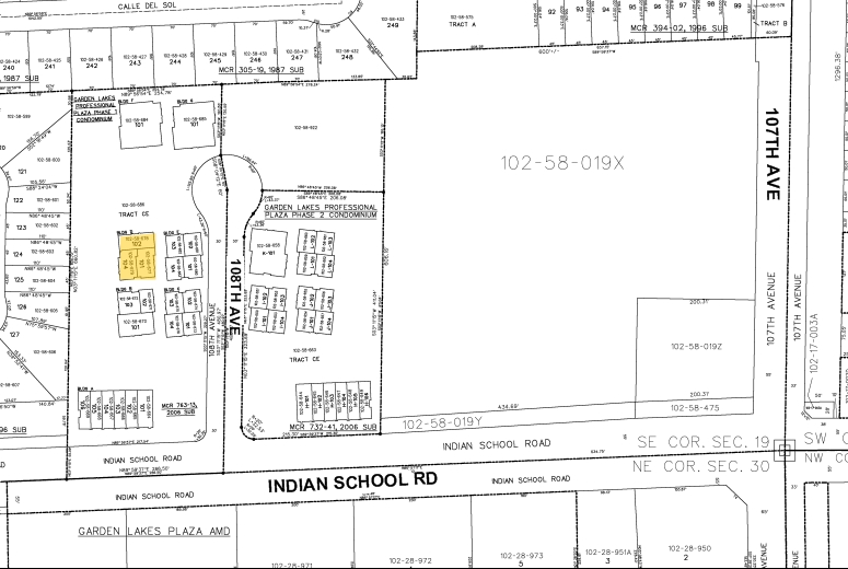 4140 N 108th Ave, Phoenix, AZ for sale - Plat Map - Image 3 of 6