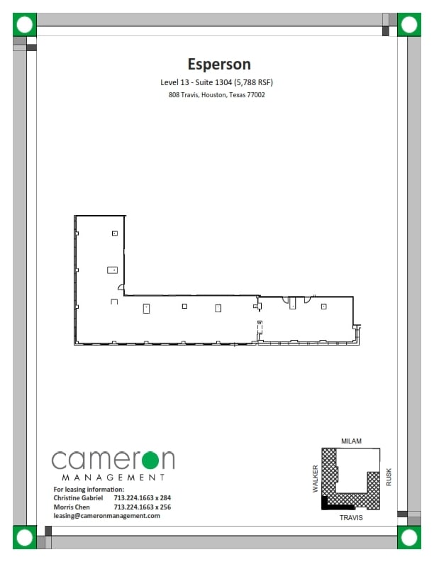 808 Travis St, Houston, TX for lease Floor Plan- Image 1 of 3