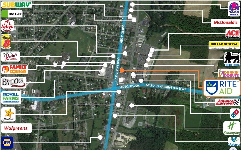 17069 S Dupont Hwy, Harrington, DE 19952 Rite Aid