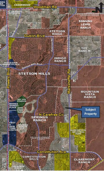 Marksheffel Rd, Colorado Springs, CO for sale - Aerial - Image 1 of 1