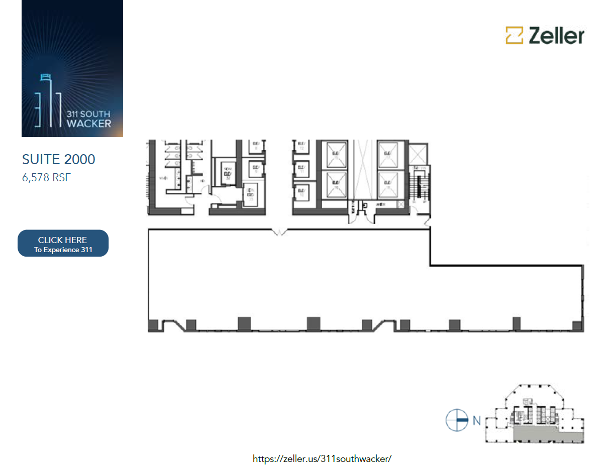 311 S Wacker Dr, Chicago, IL for lease Floor Plan- Image 1 of 2