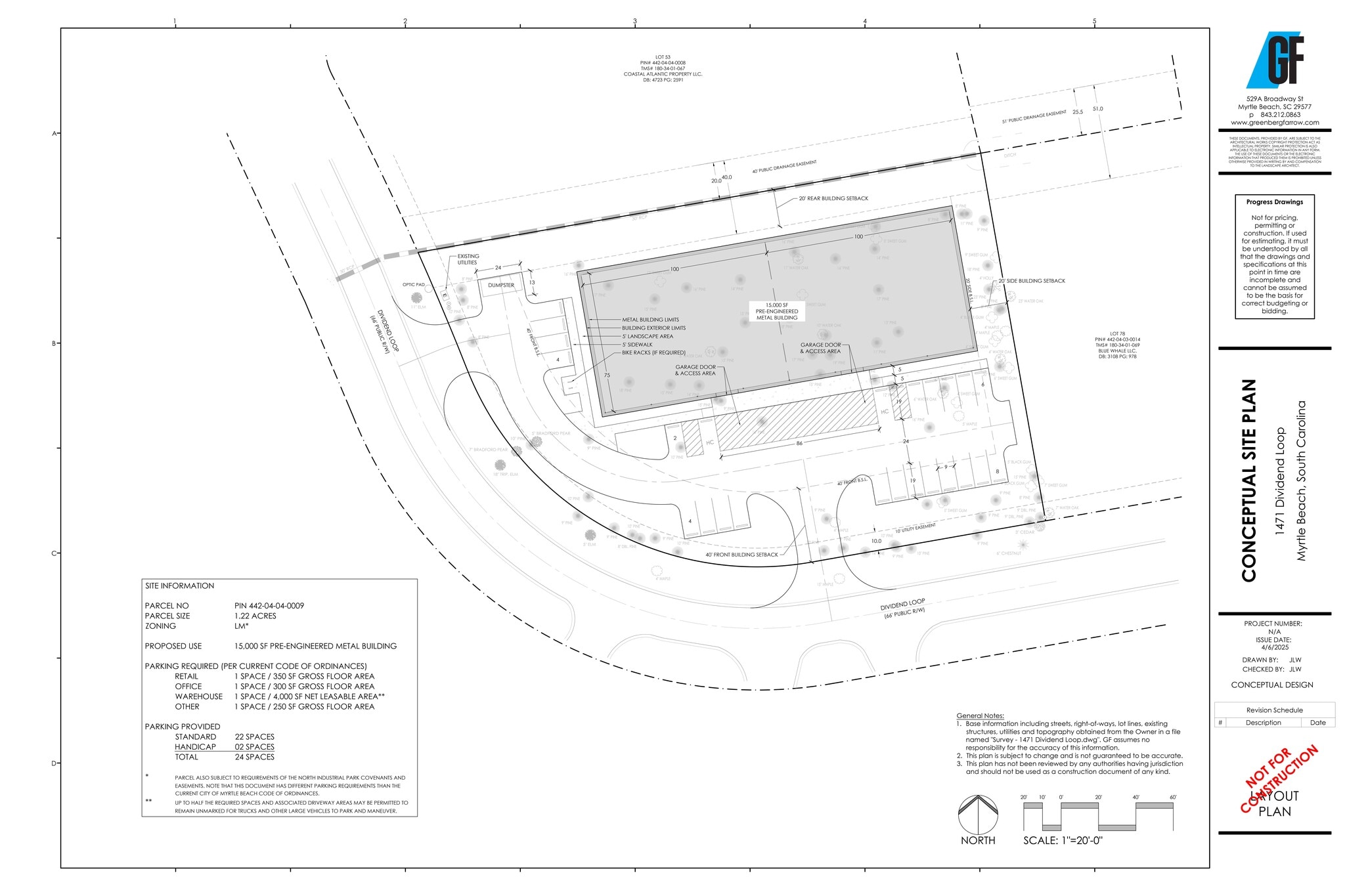 1471 Dividend Loop, Myrtle Beach, SC for lease Site Plan- Image 1 of 4