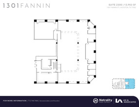 1301 Fannin St, Houston, TX for lease Floor Plan- Image 2 of 2