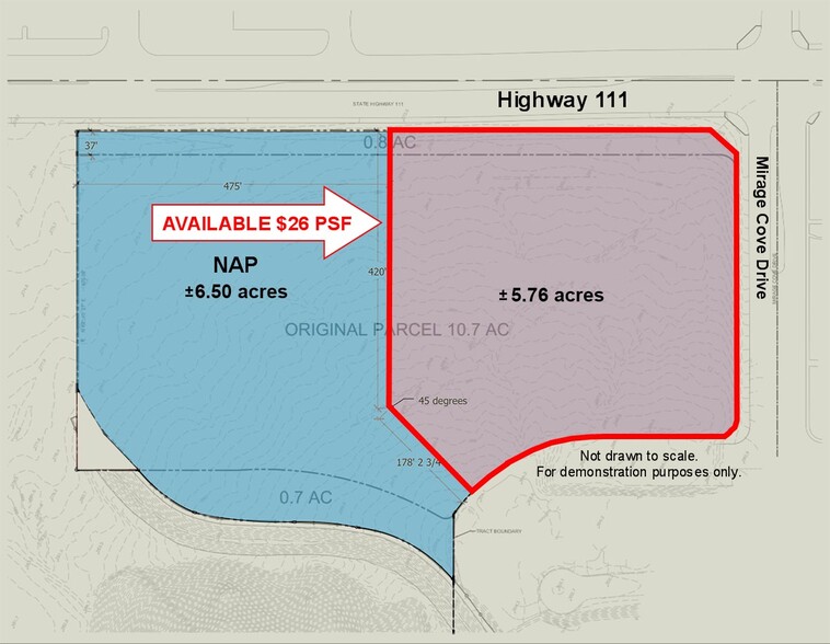 Highway 111 & Mirage Cove Rd, Rancho Mirage, CA for sale - Site Plan - Image 2 of 4